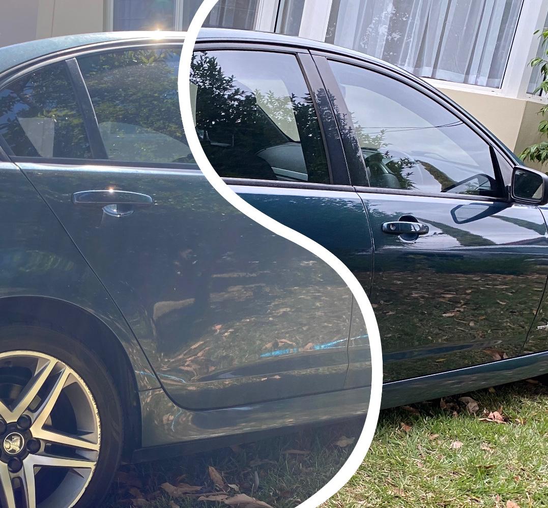 Professional car wash service with pressure washing and detailing